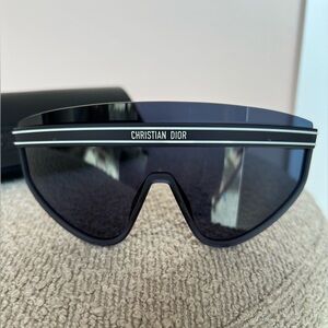 Dior Blue Shield Sunglasses.